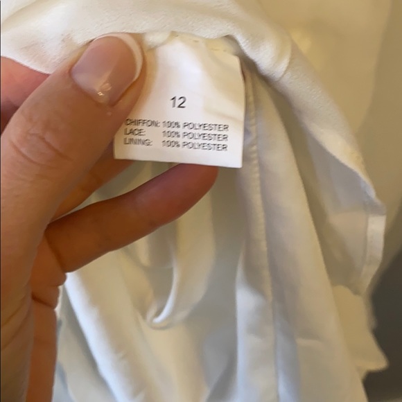 EUC ivory lace back dress - Picture 7 of 7